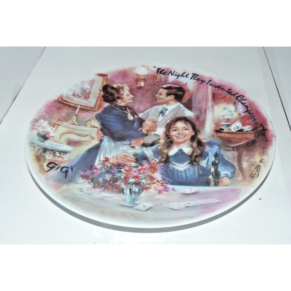 GIGI The Night They Invented Champagne D'Arceau-Limoges Collector's Plate w COA